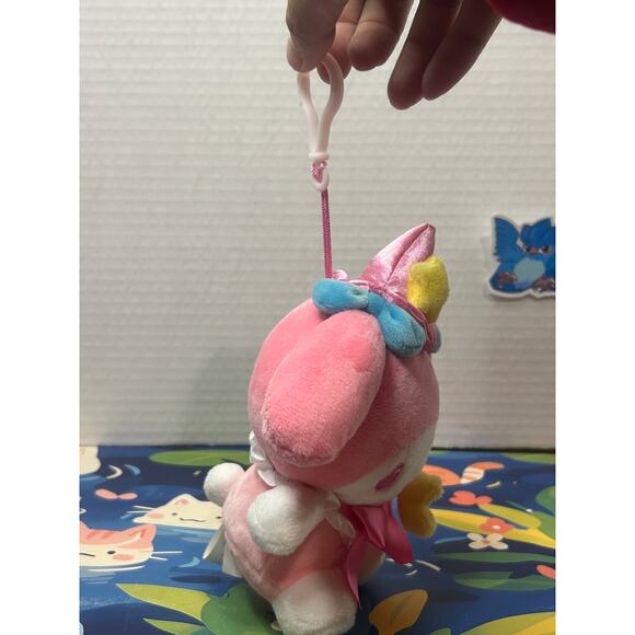 Sanrio Magician My Melody Plush Keycahin Key Chain Clip on Charm - Picture 3 of 8